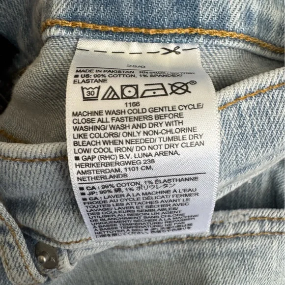 EUC Banana Republic Women’s ‘Girlfriend’ Light Wash Jeans 0/25 - Picture 10 of 10